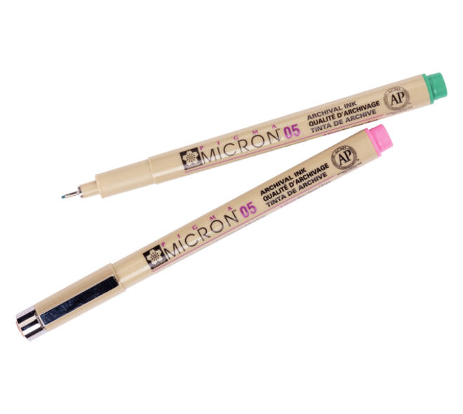 Fineliner Sakura Pigma Micron 05 0.45mm set à 9 kleuren