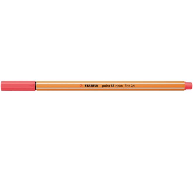 Fineliner STABILO point 88/040 fijn neon rood