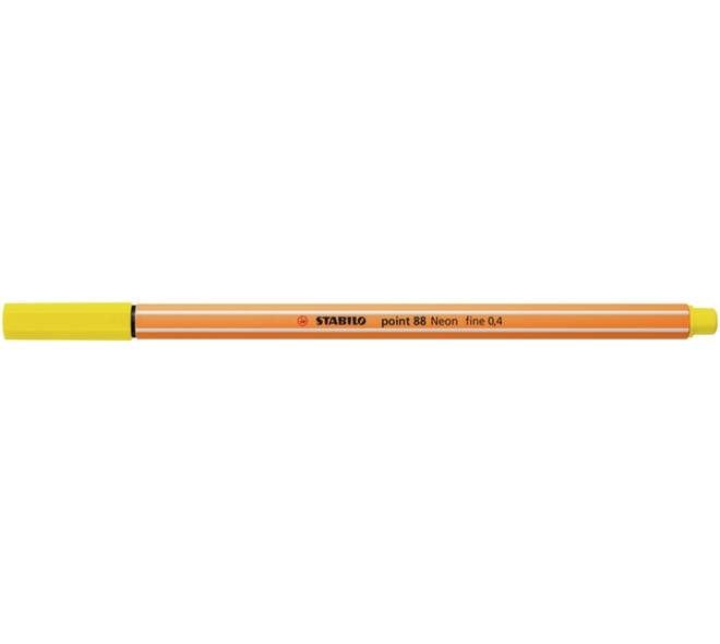 Fineliner STABILO point 88/024 fijn neon geel