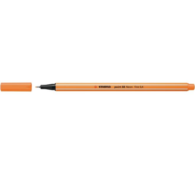 Fineliner STABILO point 88/054 fijn neon oranje
