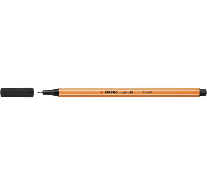 Fineliner STABILO point 88/46 fijn zwart
