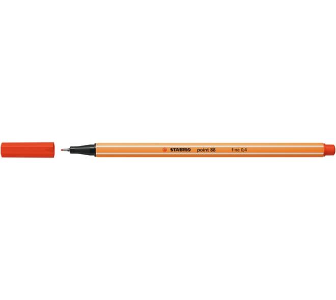 Fineliner STABILO point 88/40 fijn rood