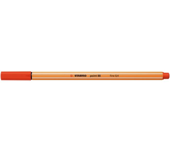 Fineliner STABILO point 88/40 fijn rood