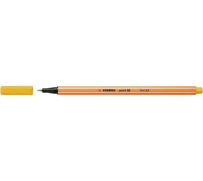 Fineliner STABILO point 88/44 fijn geel