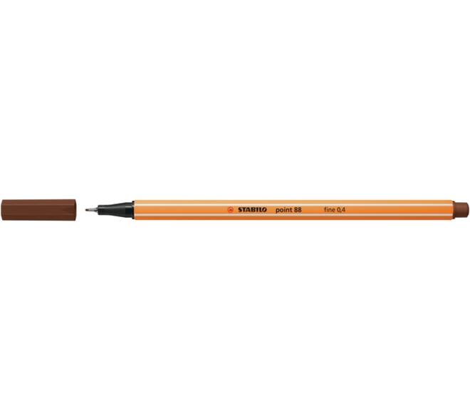 Fineliner STABILO point 88/45 fijn bruin