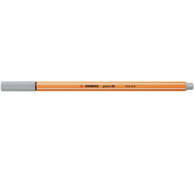 Fineliner STABILO point 88/94 fijn lichtgrijs