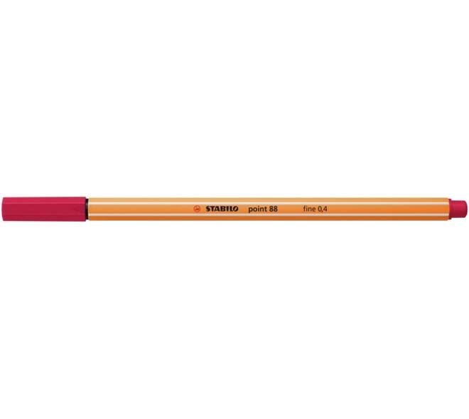 Fineliner STABILO point 88/50 fijn donkerrood