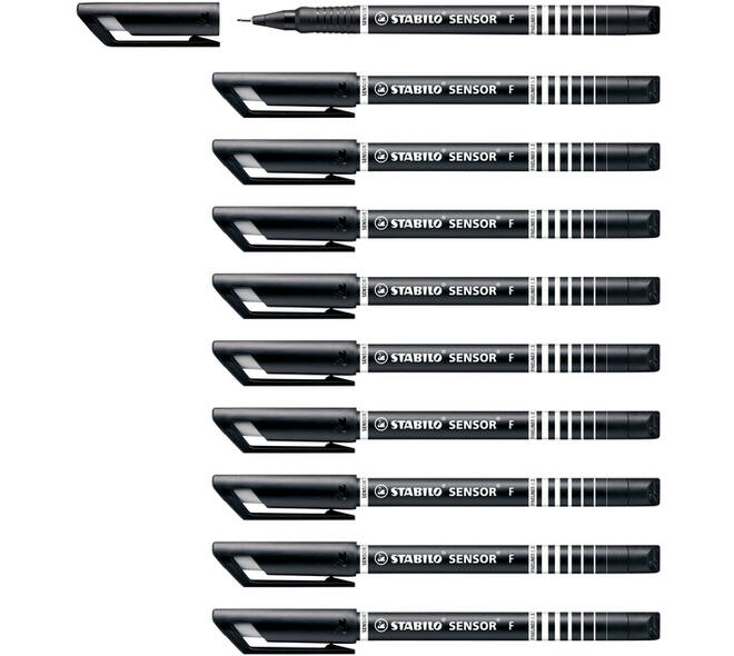 Fineliner STABILO Sensor 189/46 fijn zwart
