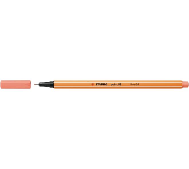 Fineliner STABILO point 88/26 fijn abrikoos