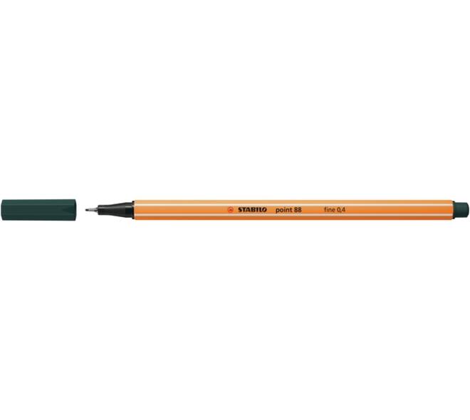 Fineliner STABILO point 88/63 fijn aardegroen