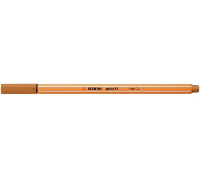 Fineliner STABILO point 88/89 fijn donker oker