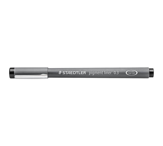 Fineliner Staedtler Pigment 308 zwart 0.3mm