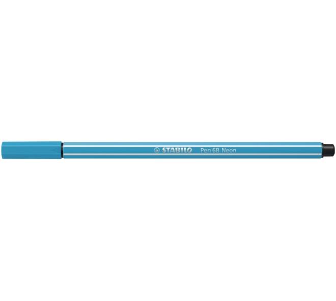 Viltstift STABILO Pen 68/031 medium neon blauw