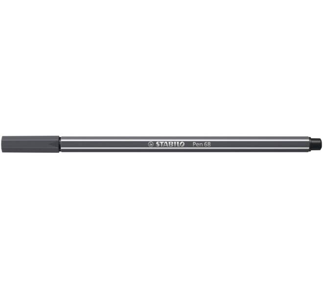 Viltstift STABILO Pen 68/97 medium diepkoud grijs