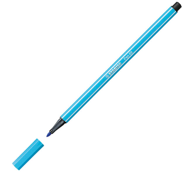 Viltstift STABILO Pen 68/40 Arty medium assorti blik à 40 stuks