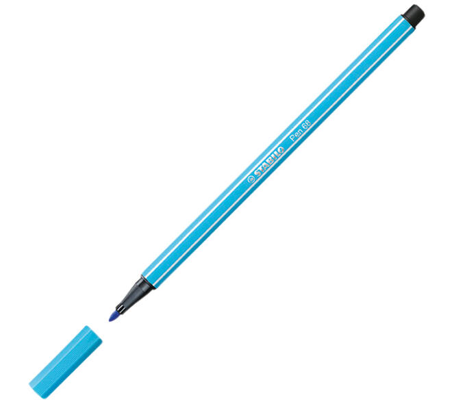 Viltstift STABILO Pen 68/50 Arty medium assorti blik à 50 stuks