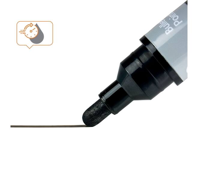 Whiteboardmarker Nobo Liquid ink rond assorti 3mm 4st
