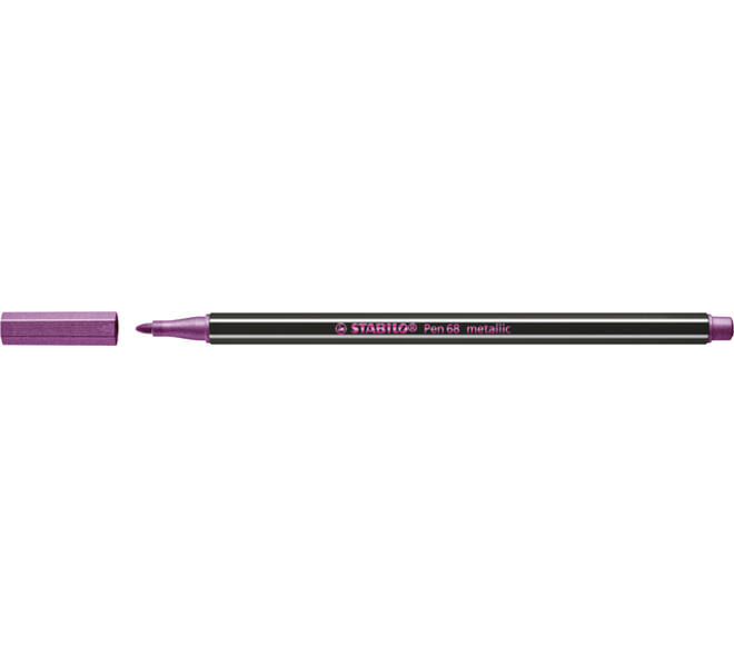 Viltstift STABILO Pen 68/856 medium metallic roze