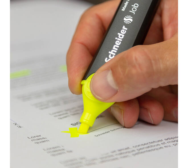 Markeerstift Schneider Job 150 geel