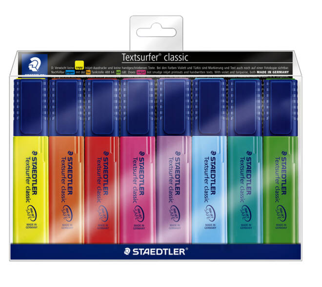 Markeerstift Staedtler 364 Textsurfer assorti 8 stuks