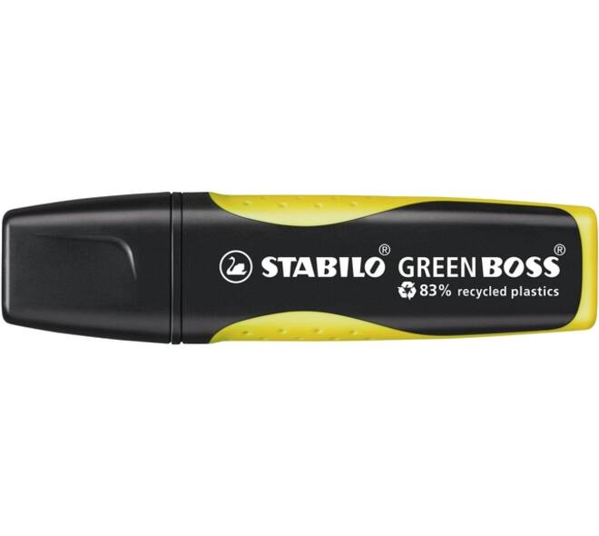 Markeerstift STABILO GREEN BOSS 6070/24 geel