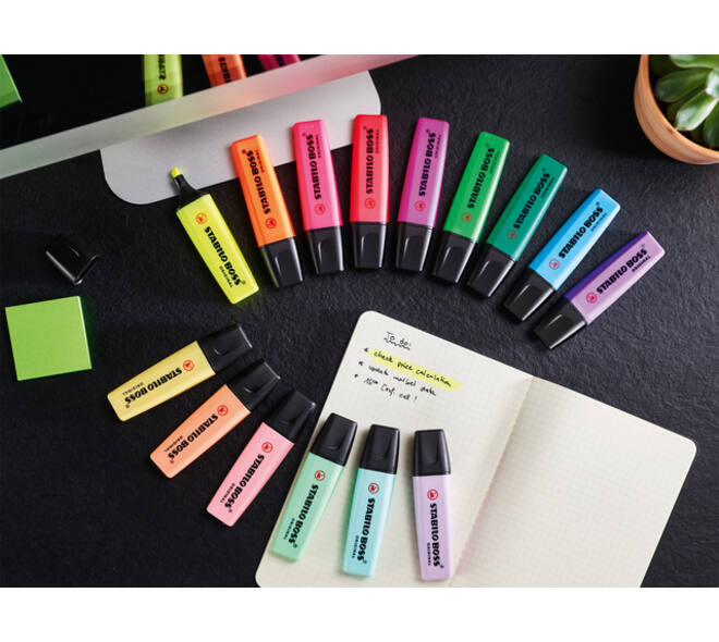 Markeerstift STABILO BOSS Original 70/140 pastel zacht koraalrood