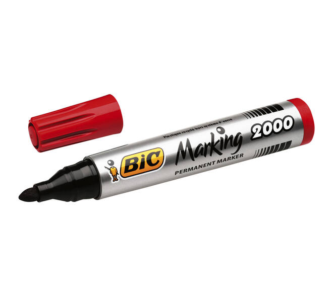 Viltstift Bic 2000 ecolutions rond large rood
