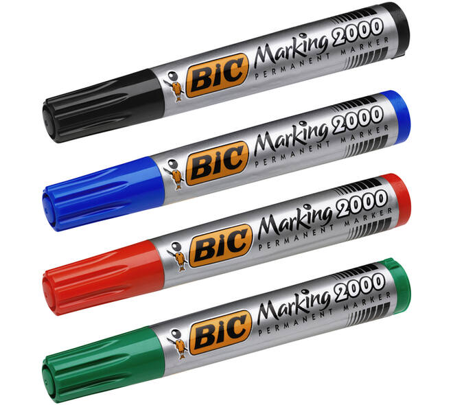 Viltstift Bic 2000 ecolutions rond large blauw