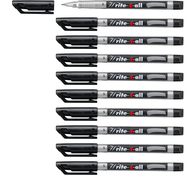 Viltstift STABILO Write-4-All 166/46 super fijn zwart