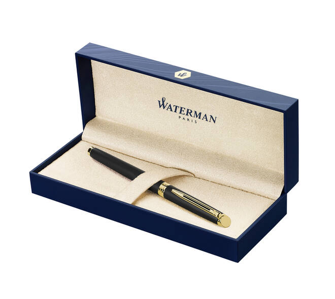 Rollerpen Waterman Hémisphère matt black GT fijn