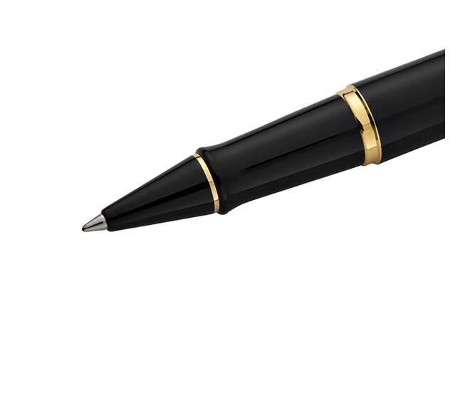Rollerpen Waterman Expert black lacquer GT fijn