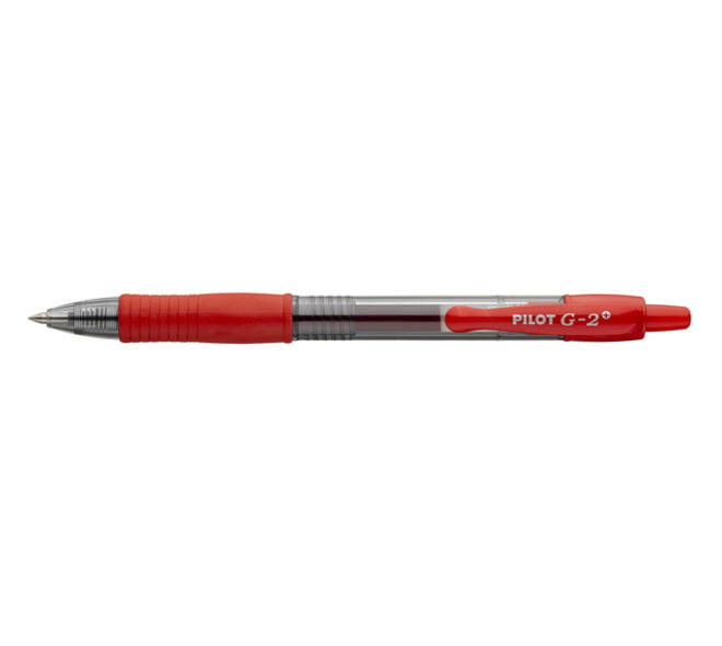Gelschrijver PILOT G-2 + fijn rood