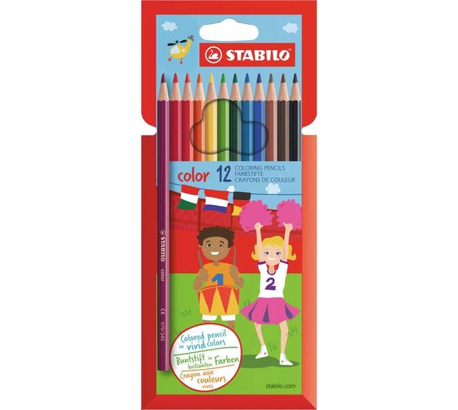 Kleurpotloden STABILO 979 color assorti kartonnen etui à 12 stuks