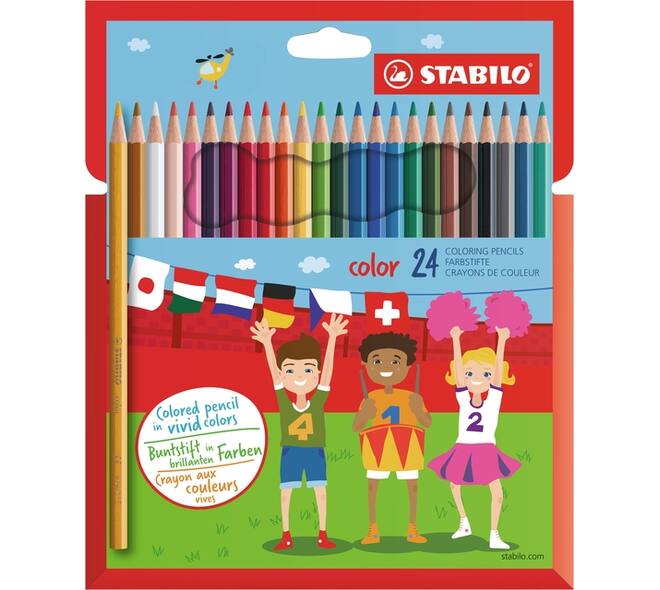 Kleurpotloden STABILO 979 color assorti kartonnen etui à 24 stuks