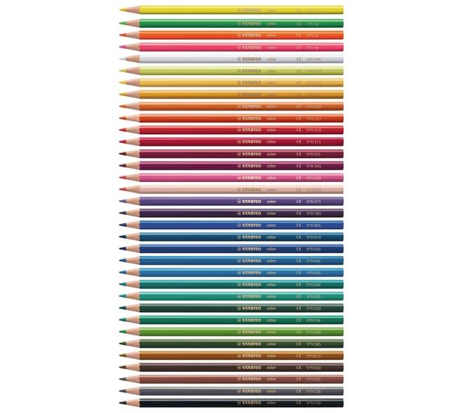 Kleurpotloden STABILO 979 color assorti kartonnen etui à 24 stuks