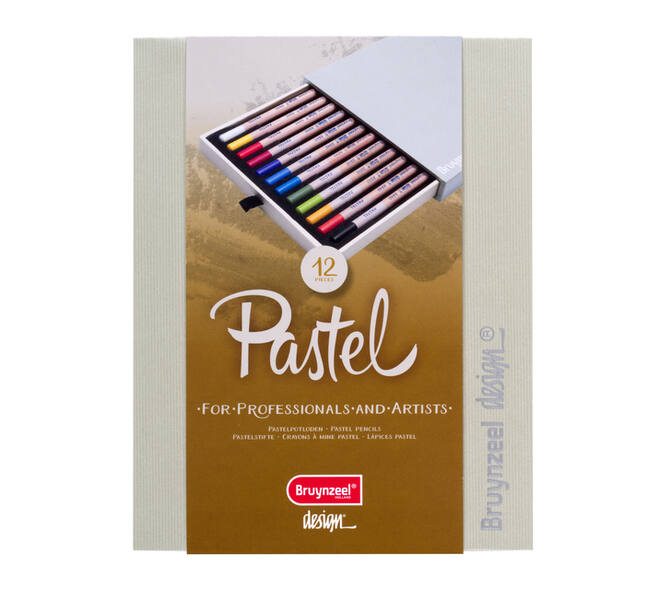 Pastelpotlood Bruynzeel Design met luxe bewaardoos assorti 12 stuks