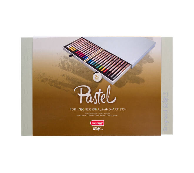 Pastelpotlood Bruynzeel Design met luxe bewaardoos assorti 24 stuks