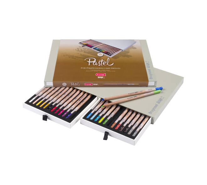 Pastelpotlood Bruynzeel Design met luxe bewaardoos assorti 24 stuks