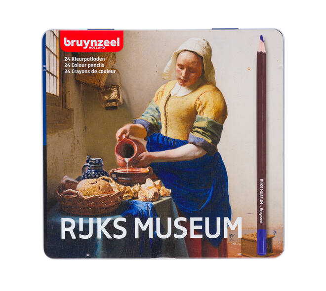 Kleurpotloden Bruynzeel Rijksmuseum Johannes Vermeer ass blik à 24st