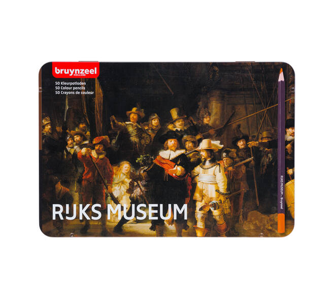 Kleurpotloden Bruynzeel Rijksmuseum Rembrandt van Rijn ass blik à 50st