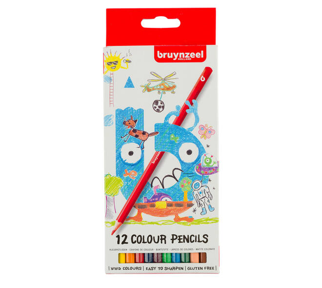 Kleurpotloden Bruynzeel Kids assorti 12 stuks
