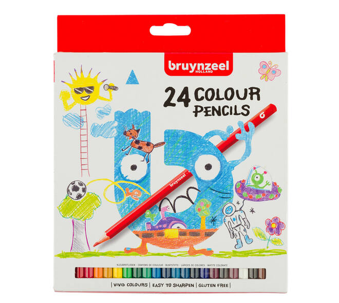 Kleurpotloden Bruynzeel Kids assorti 24 stuks