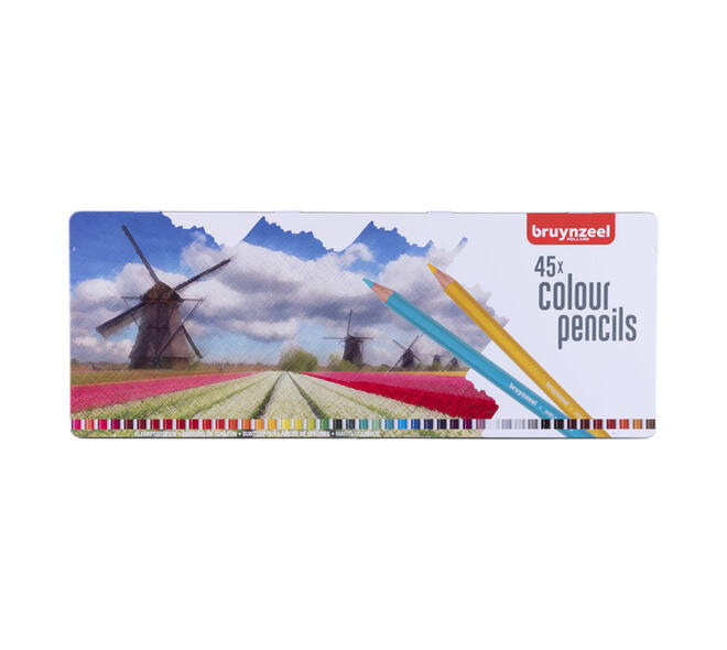 Kleurpotloden Bruynzeel Creatives Holland assorti blik à 45 stuks