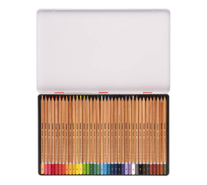 Kleurpotloden Bruynzeel Expression aquarel assorti blik à 36 stuks
