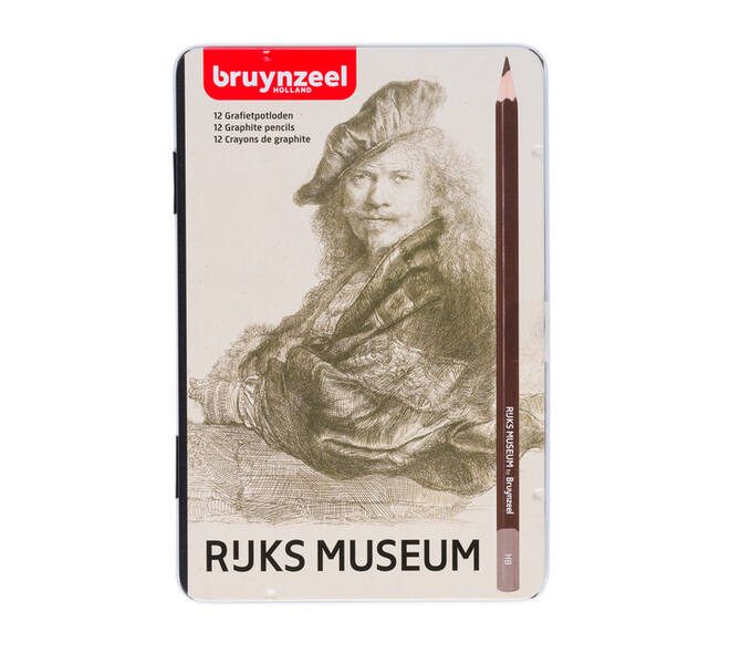 Potlood Bruynzeel Rijksmuseum Rembrandt van Rijn blik à 12 hardheden