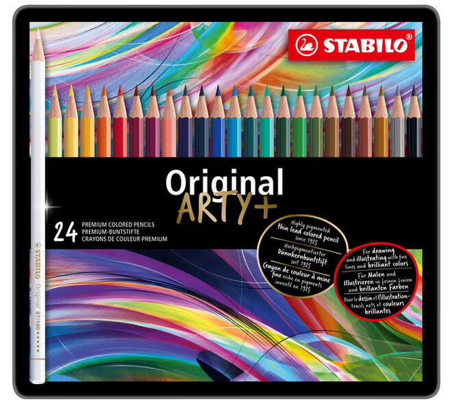 Kleurpotloden STABILO 8774 Original Arty assorti blik à 24 stuks