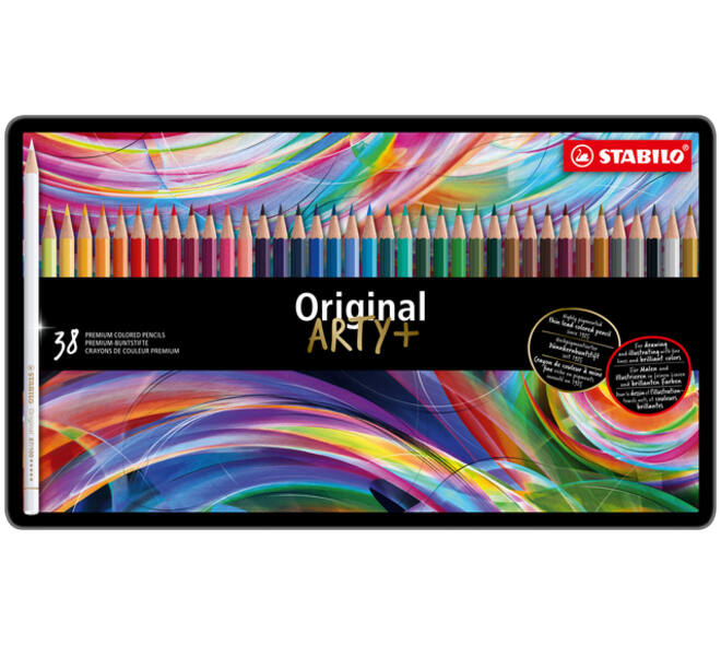 Kleurpotloden STABILO 8778 Original Arty assorti blik à 38 stuks