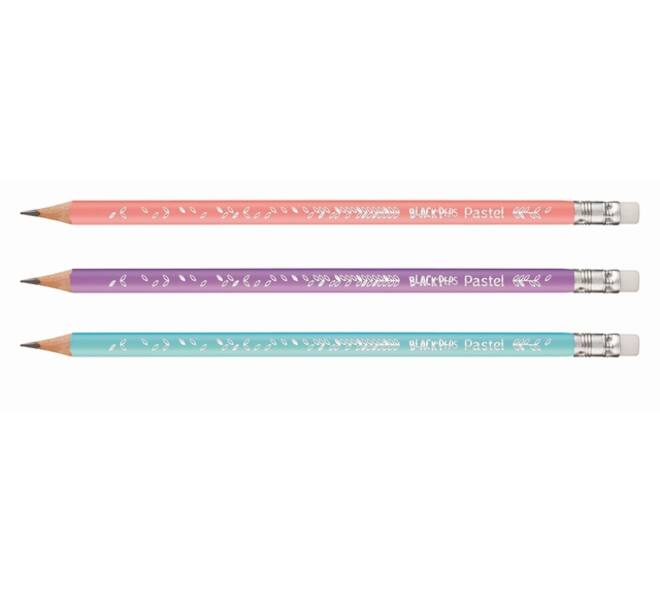 Potlood Maped Black'Peps met gum pot à 72 stuks pastel