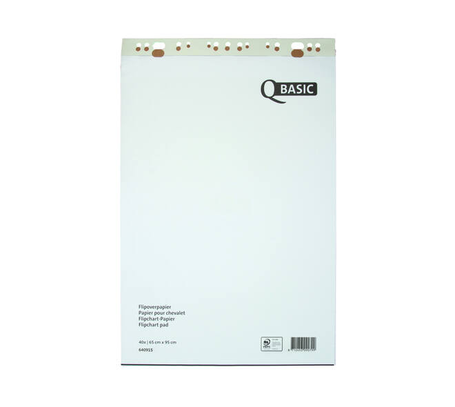 Flipoverpapier Qbasic 65x95cm 20vel opgerold