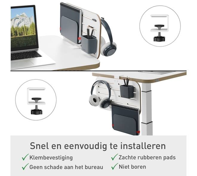 Bureau ophangbord Leitz Ergo klein